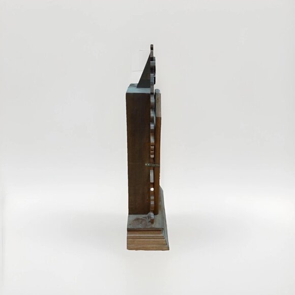 1882 Ansonia Mercury Pendulum Wood Mantel Chime Clock WORKS GREAT - Picture 5 of 6